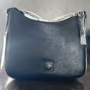 Dooney & Bourke Black Florentine Leather Tracy Crossbody Bag- 8M1821 BB